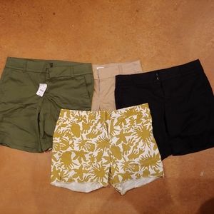J Crew Shorts - Lot of 4 pairs
